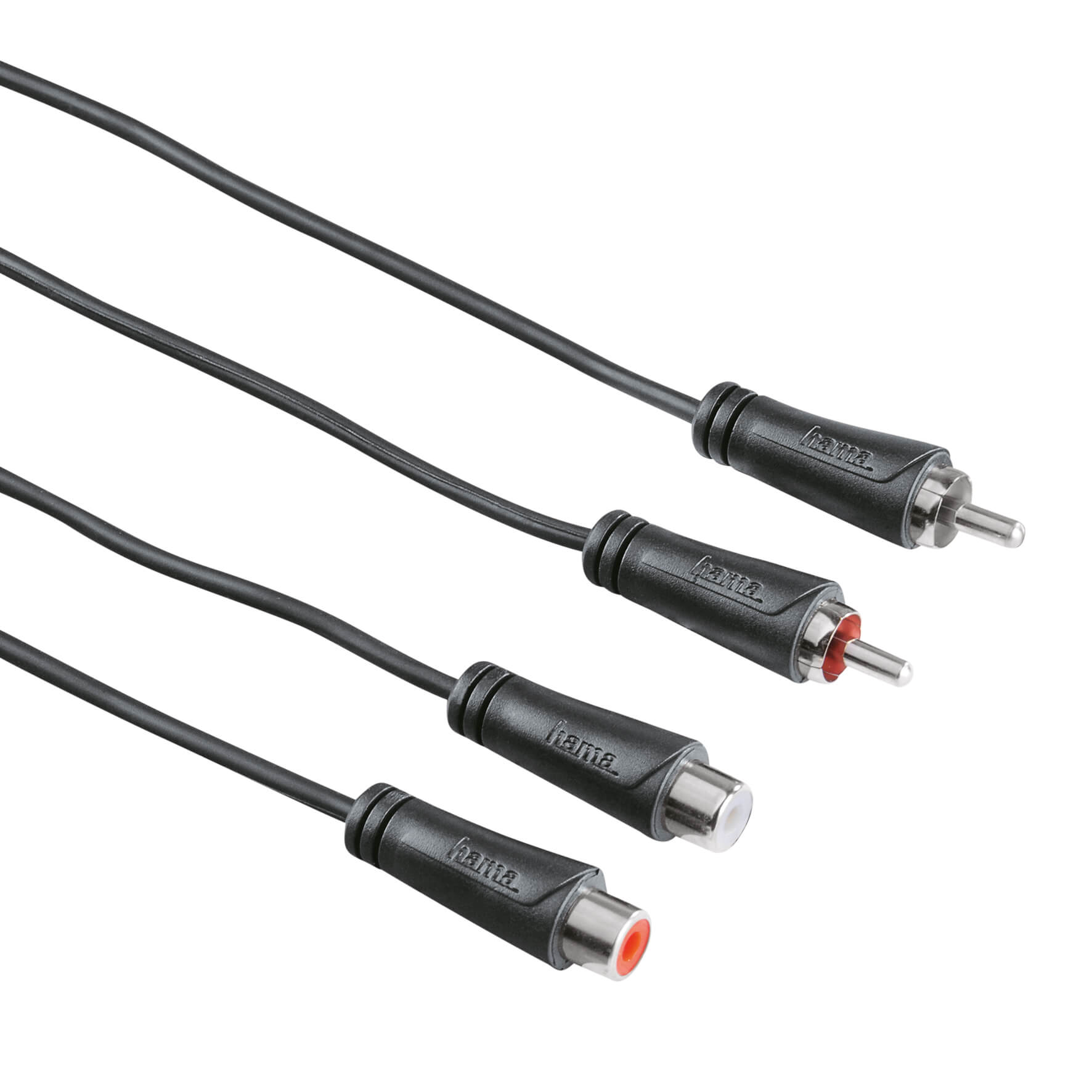 hama-hama-kabel-audio-2xrca-2xrca Förlängning Svart 1.5m